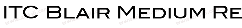 ITC Blair Medium Reg字体转换
